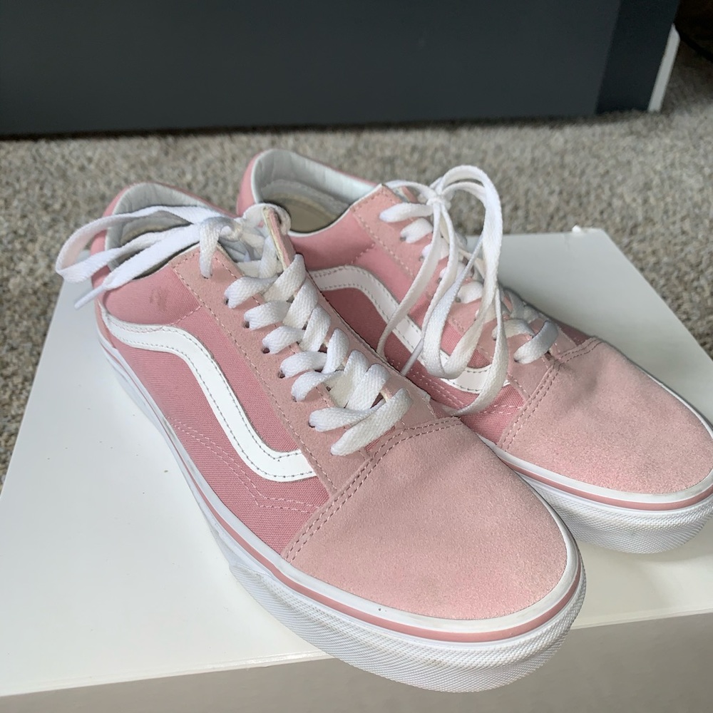 pink low top vans